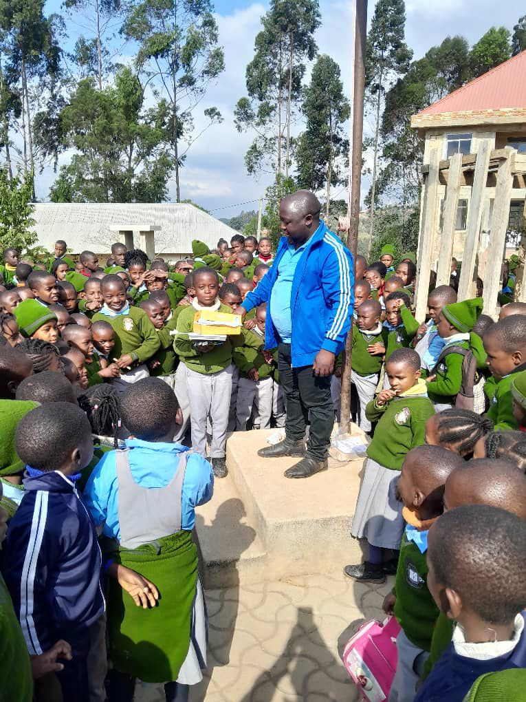 Prince Nsilu with Teachers, Consolatha Lupembe